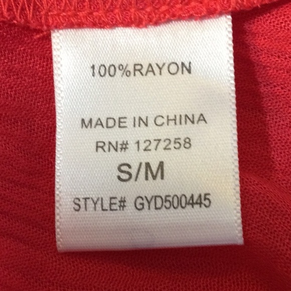 Francesca's Scalloped Edge Cover Up Sz S/M - Picture 7 of 9